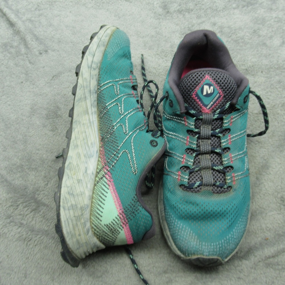 Merrell Moab Shoes Womens 8.5 Teal Flight Trail Running Active Jog Yoga Outdoors